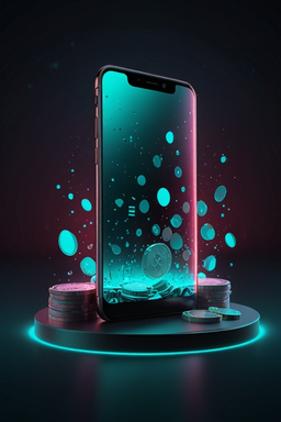 Smartfon z aplikacją kasyna